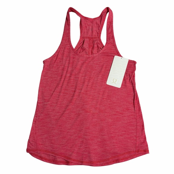LULULEMON Rare Slit Yogi Racer Back III Coral Halter Tank + Small Reusable Bag - Picture 6 of 16